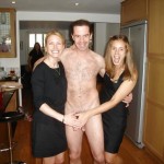 Nudist family photo